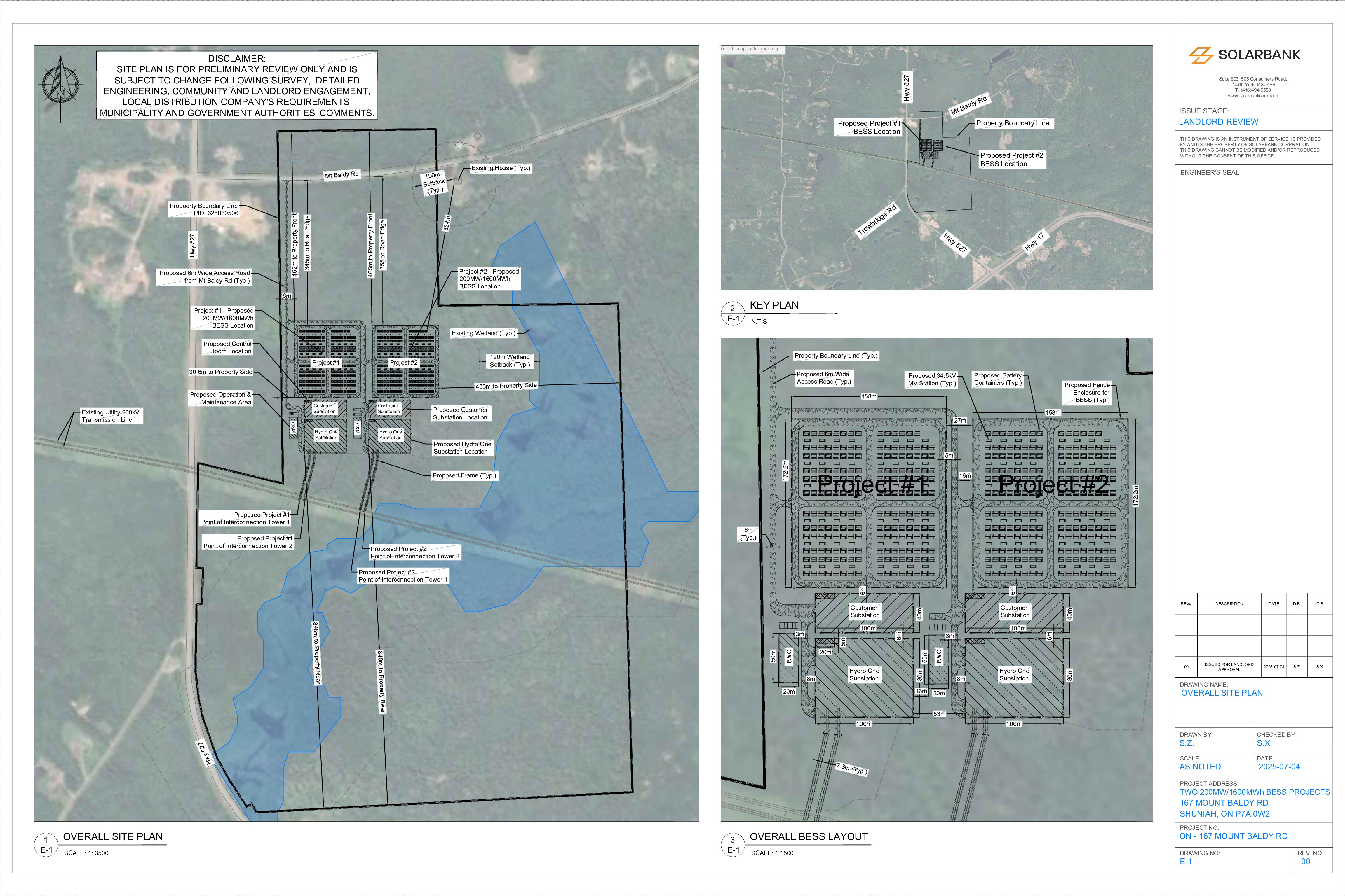 ON – 167 Mount Baldy Rd Overall Site Plan